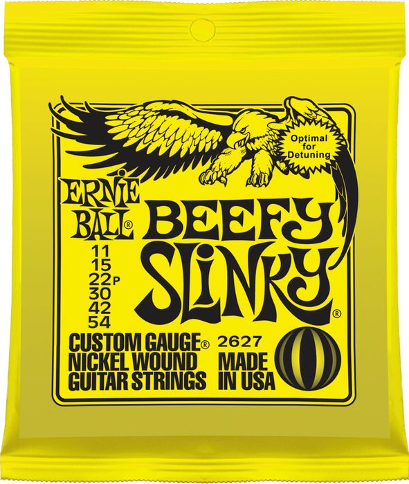 Ernie Ball Jeu De 6 Cordes Electric (6) 2627 Beefy Slinky 11-54 (optimal For Detuning) - Electric guitar strings - Variation 1