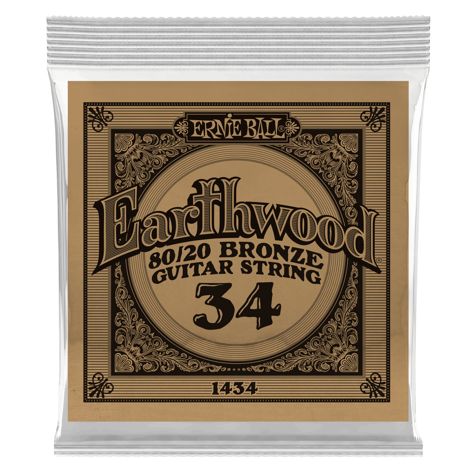 Ernie Ball Corde Au DÉtail Folk (1) Earthwood 80/20 Bronze 034 - Acoustic guitar strings - Variation 1