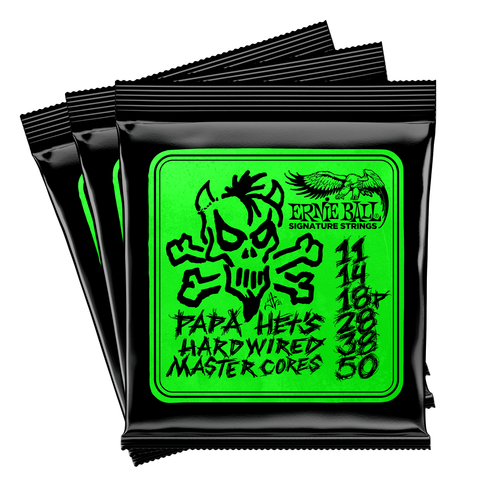 Ernie Ball James Hetfield P03821 Papa Het's Hardwired Master Core Signature Electric Guitar 6c 11-50 - Electric guitar strings - Variation 2