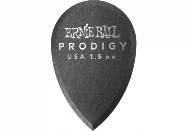 Ernie Ball Prodigy - Lot De 6 Médiators Blancs 2 Mm - Delrin Mat, Pointe Biseautée, Grip Antidérapant