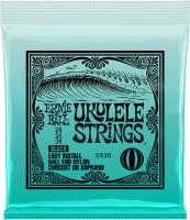 P02326 Ukulele 4-String Set Ball End Nylon Black Concert / Soprano 28-28 - set of 4 strings