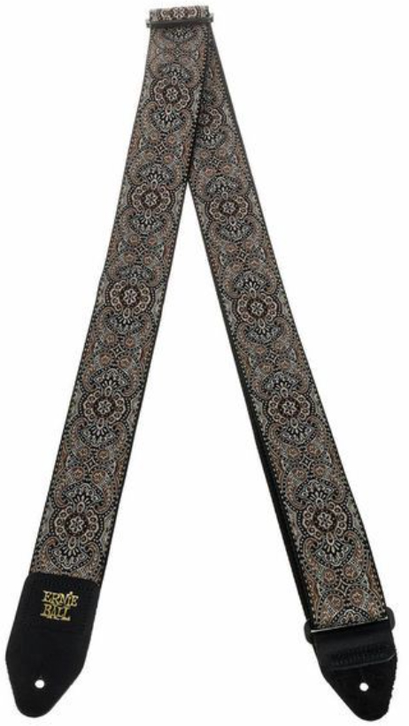 Ernie Ball P04163 Gold & Black Paisley Jacquard 2in. Guitar Strap Polypropylene 5.08cm - Guitar strap - Variation 1