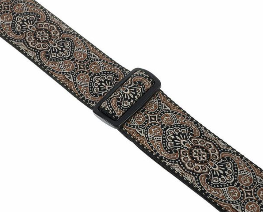 Ernie Ball P04163 Gold & Black Paisley Jacquard 2in. Guitar Strap Polypropylene 5.08cm - Guitar strap - Variation 2