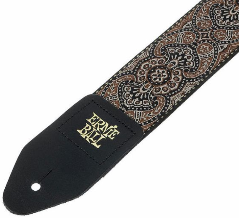 Ernie Ball P04163 Gold & Black Paisley Jacquard 2in. Guitar Strap Polypropylene 5.08cm - Guitar strap - Variation 3