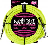 P06085 Braided 18ft Straigth / Angle Instrument Cable - Neon Yellow