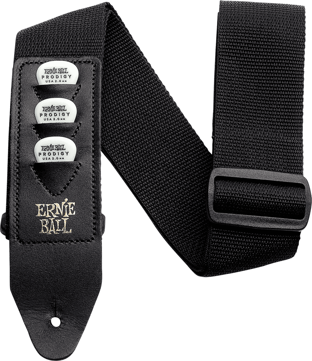 Ernie Ball Sangle Pickholder Noire - Guitar strap - Variation 1