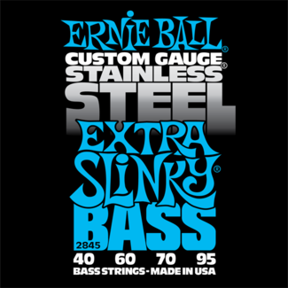 Ernie Ball Jeu De 4 Cordes Bass (4) 2845 Custom Gauge Stainless Steel Extra Slinky - Electric bass strings - Variation 2