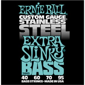 Ernie Ball Jeu De 4 Cordes Bass (4) 2845 Custom Gauge Stainless Steel Extra Slinky - Electric bass strings - Variation 1