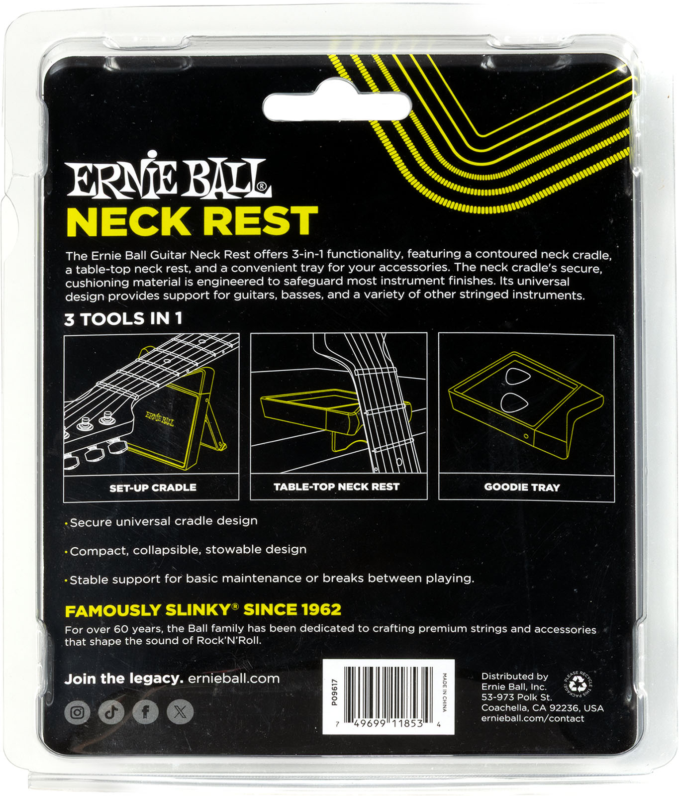 Ernie Ball Support De Manche De Guitare - Care & Cleaning - Variation 4