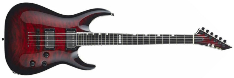 Esp E-ii Horizon Nt-ii 2h Emg Eb - See Thru Black Cherry - Str shape electric guitar - Main picture