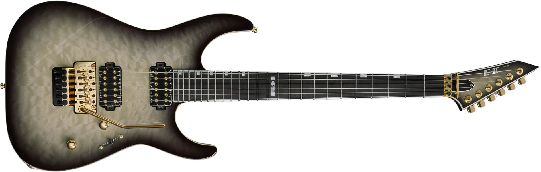 Esp E-ii M-ii Jap 2h Bare Knuckle Fr Eb - Black Natural Burst - Metal electric guitar - Main picture