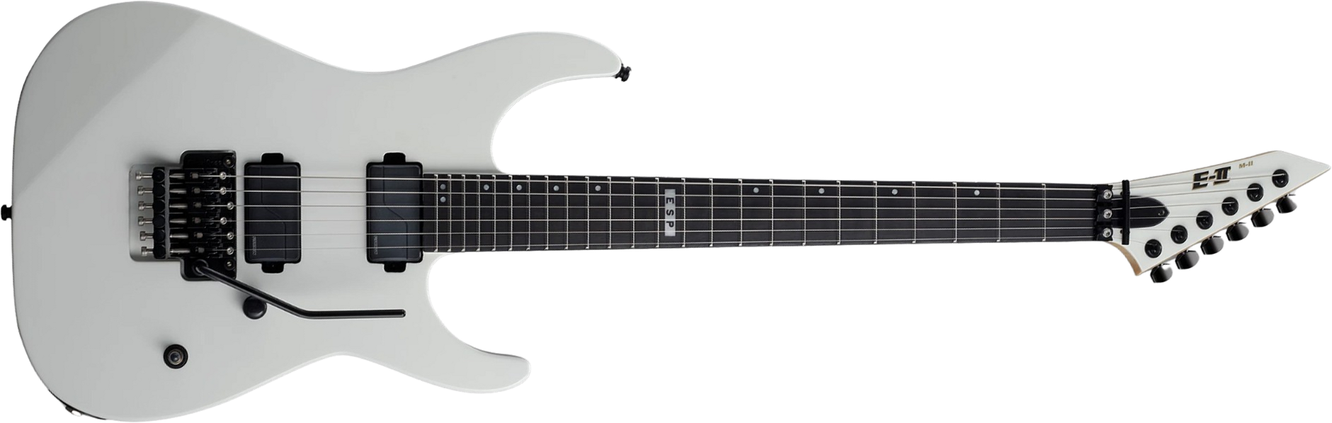 Esp E-ii M-ii Neck Thru Jap 2h Fr Eb - Snow White - Metal electric guitar - Main picture