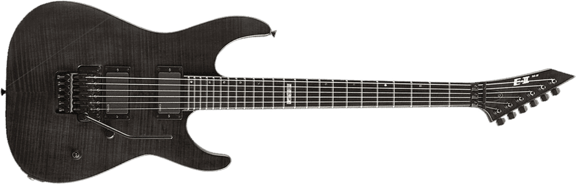 Esp E-ii M-ii Neck Thru Japon Hh Emg Fr Eb - See Thru Black - Str shape electric guitar - Main picture