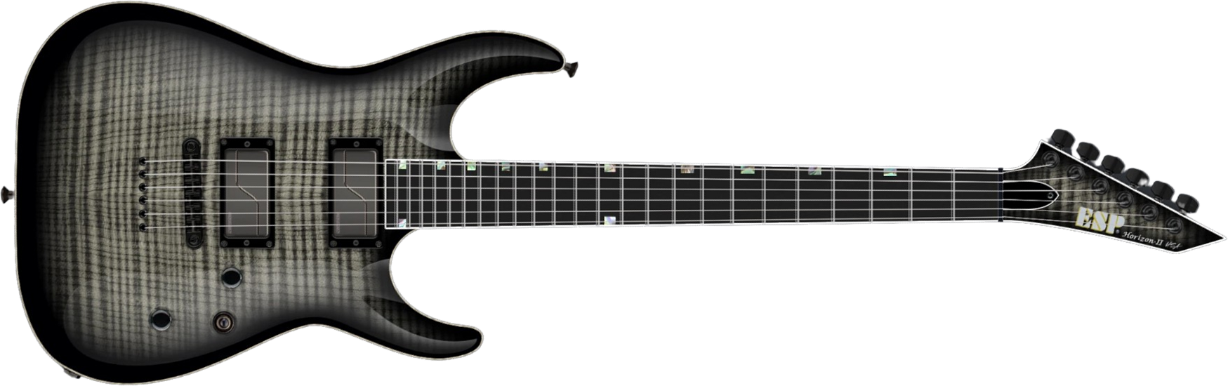 Esp Horizon-ii Usa 2h Fishman Fluence Modern Ht Eb - See Thru Black Sunburst - Metal electric guitar - Main picture