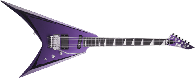 Esp Alexi Laiho Ripped Signature - Purple fade w/ pinstripes