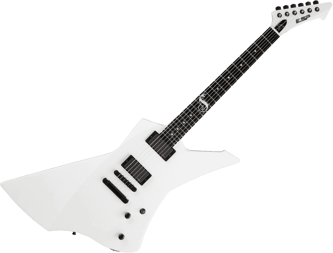 Esp Custom Shop James Hetfield Snakebyte Japan Snow White Solid Body Electric Guitar White