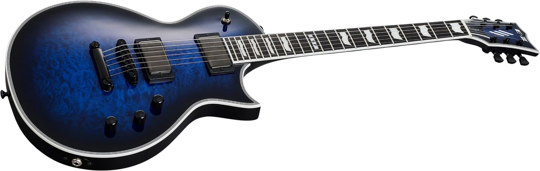Esp E-ii Eclipse Jap 2h Emg Ht Eb - Reindeer Blue - Single cut electric guitar - Variation 1
