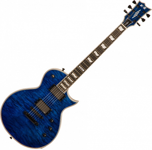 Solid body electric guitar Esp E-II Eclipse #ES6295193 - Marine blue