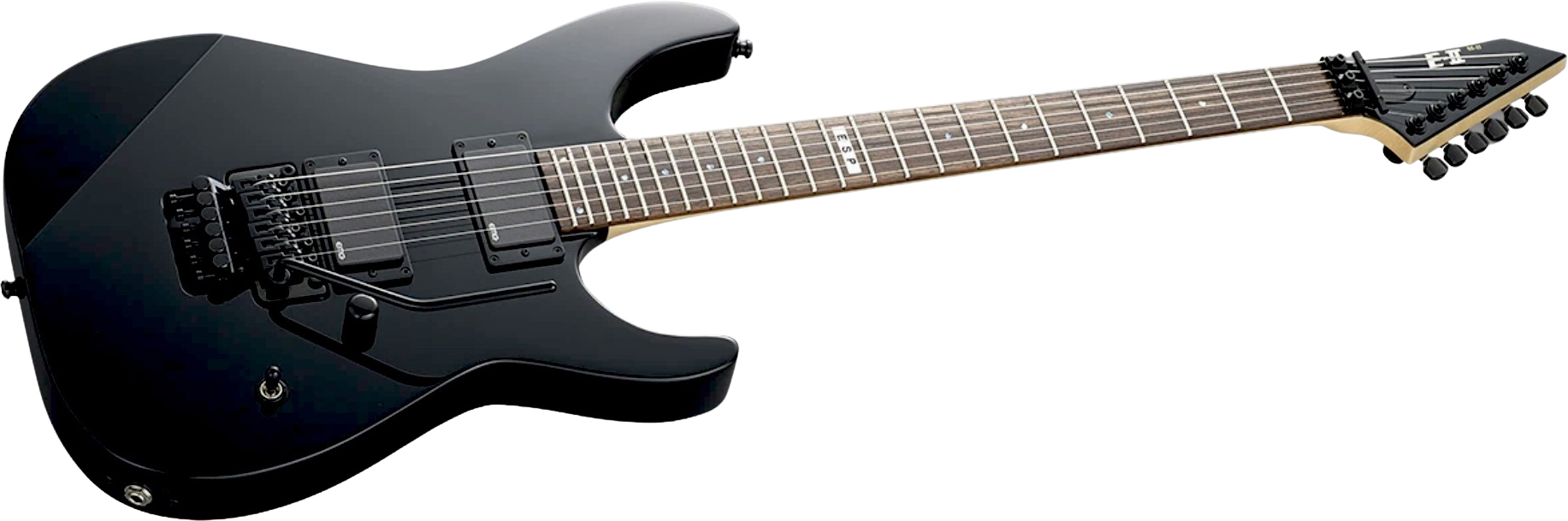 Esp E-ii M-ii Neck Thru Jap 2h Emg Fr Rw - Black - Str shape electric guitar - Variation 1