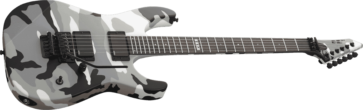 Esp E-ii M-ii Neck Thru Jap 2h Emg Fr Eb - Urban Camo - Str shape electric guitar - Variation 1