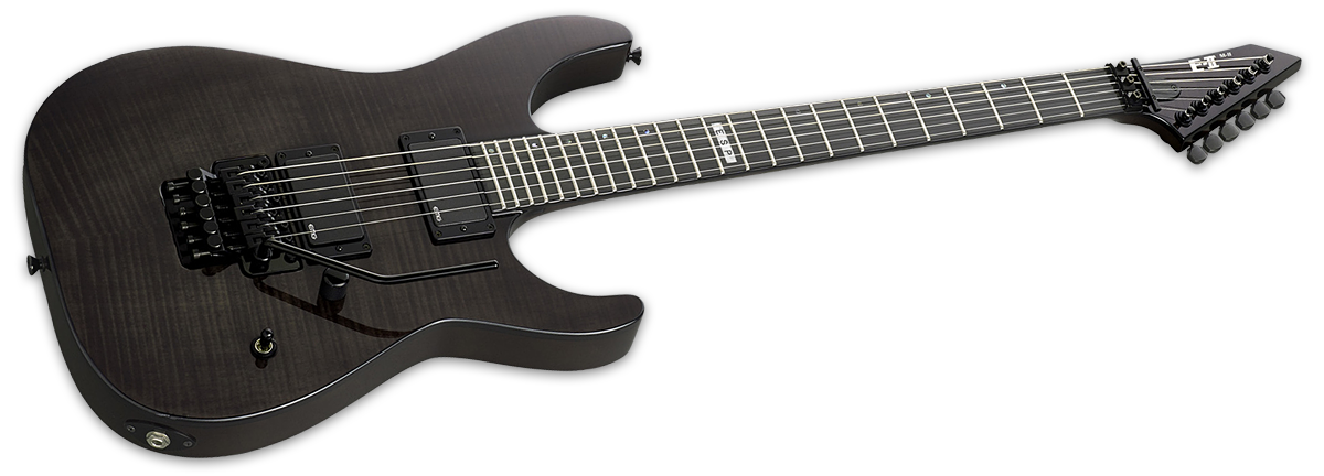 Esp E-ii M-ii Neck Thru Japon Hh Emg Fr Eb - See Thru Black - Str shape electric guitar - Variation 1