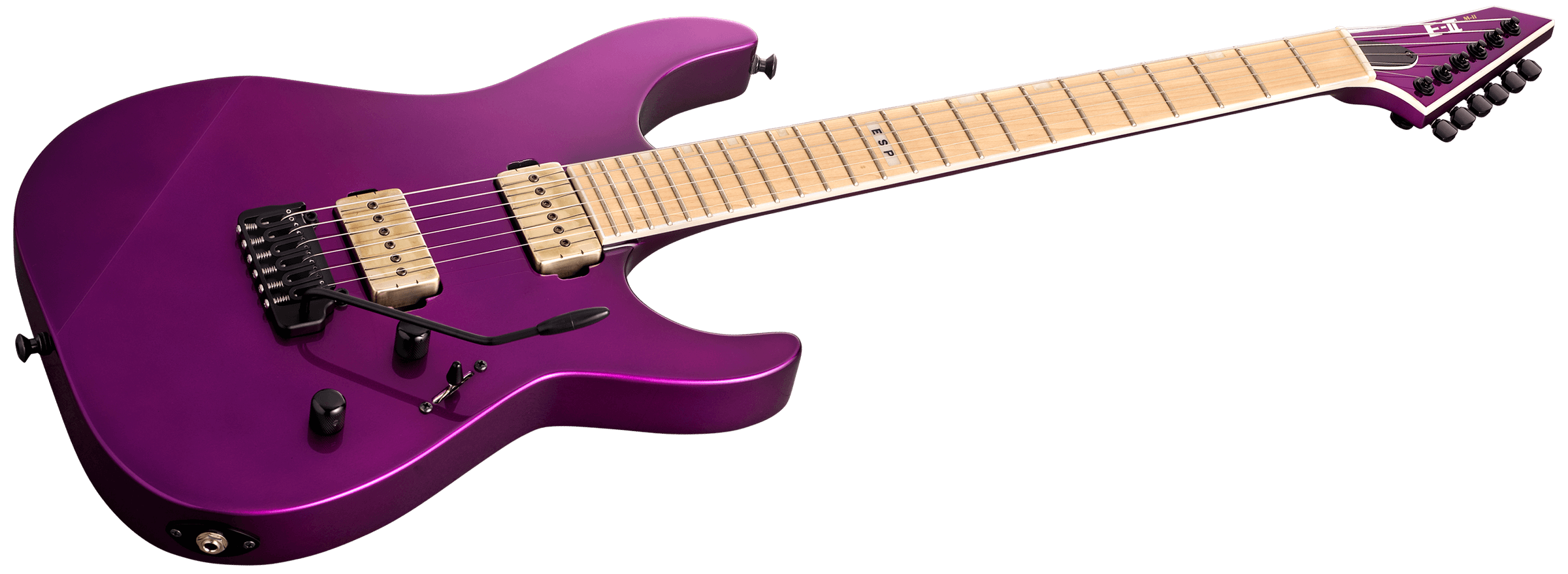 Esp E-ii Mii Hst P Jap 2s P90 Bare Knuckle Trem Mn - Voodoo Purple - Str shape electric guitar - Variation 2