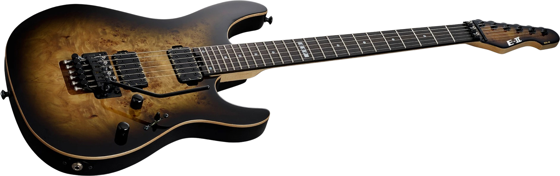 Esp E-ii Sn-ii Jap 2h Bare Knuckle Fr Eb - Nebula Black Burst - Metal electric guitar - Variation 1