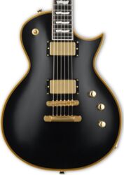 Single cut electric guitar Esp E-II Eclipse DB (Japan) - Vintage black