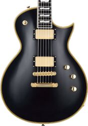 Single cut electric guitar Esp E-II Eclipse (Seymour Duncan) - Vintage black