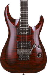 Str shape electric guitar Esp E-II Horizon FR - See thru black cherry