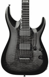 Str shape electric guitar Esp E-II Horizon FR-II (Japan) - See thru black