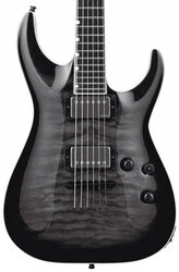 Str shape electric guitar Esp E-II Horizon NT-II - See thru black