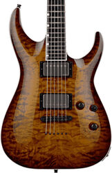 Str shape electric guitar Esp E-II Horizon NT-II (Japan) - Amber cherry sunburst