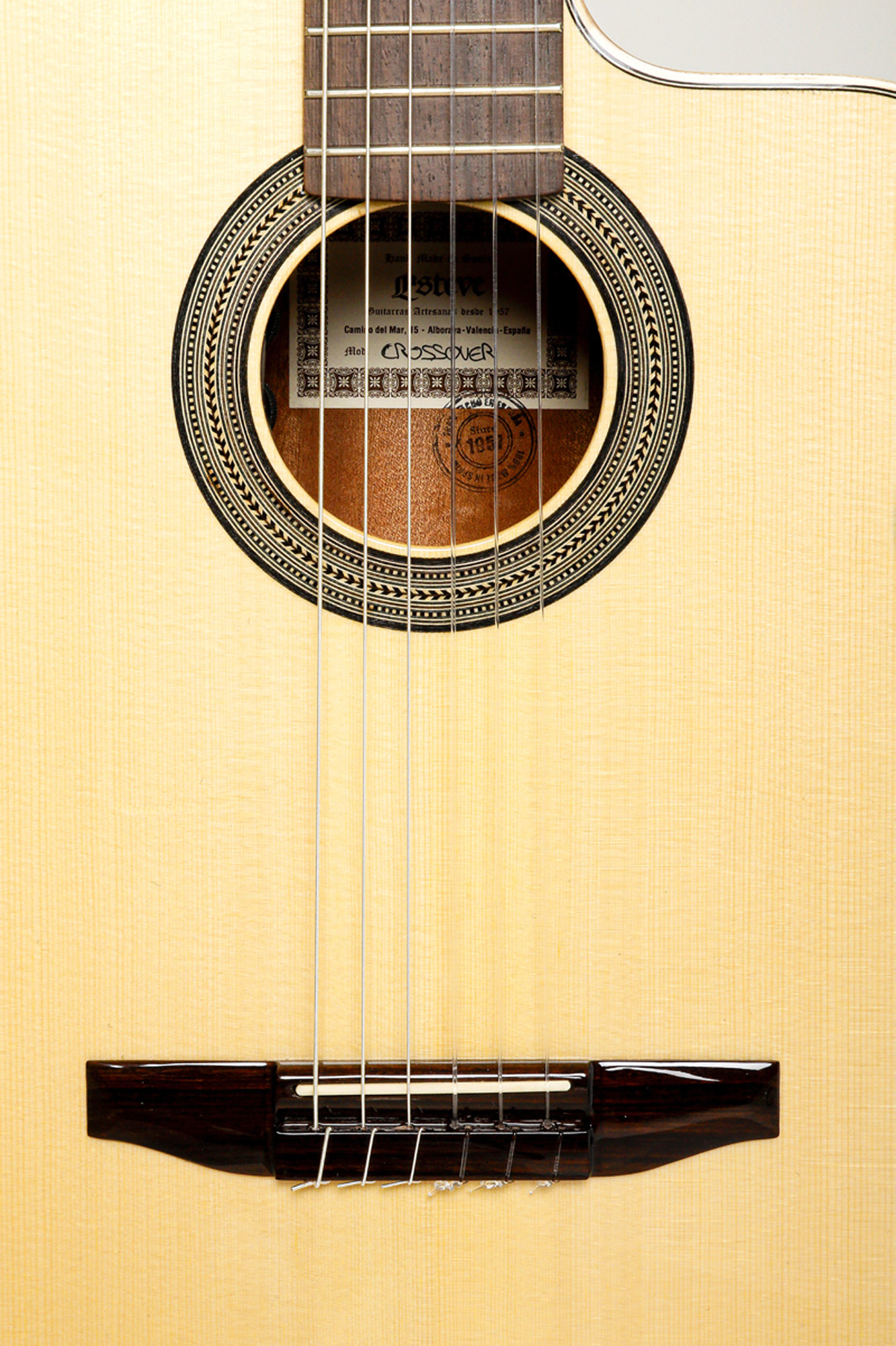 Esteve Crossover Electro Epicea Palissandre Rw - Natural - Classical guitar 4/4 size - Variation 3