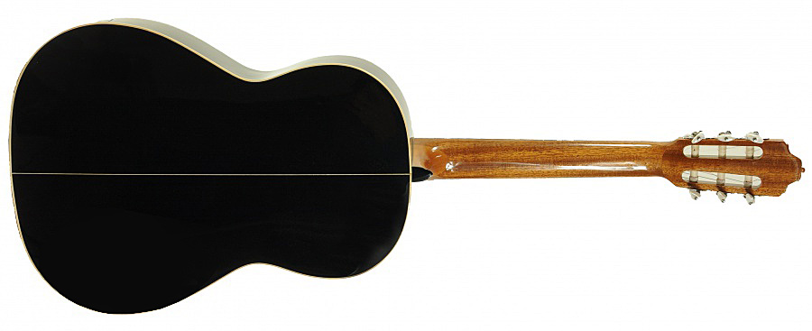 Esteve Gamberra Cedre Sycomore Rw - Black Gloss - Classical guitar 4/4 size - Variation 2