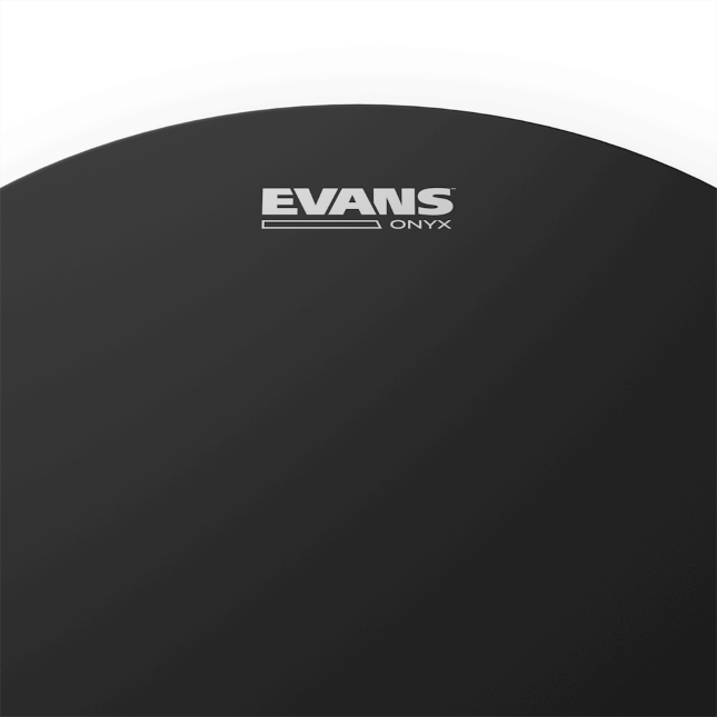 Evans B18onyx2 Onyx Tom Frappe Noire - 18 Pouces - Bass drum drumhead - Variation 1