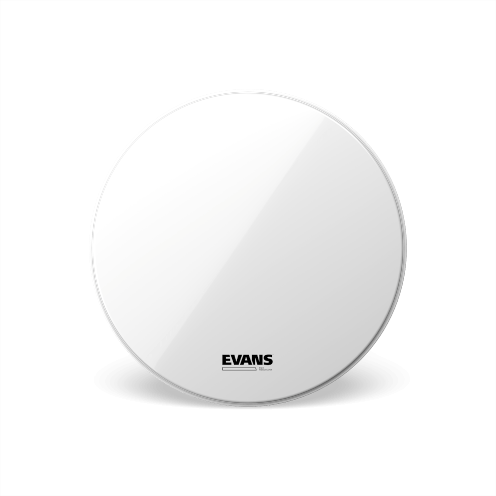 Evans Eq3 Resonant No Port Smooth White Bass Drumhead, Bass Hoop - 16 Pouces - Bass drum drumhead - Main picture