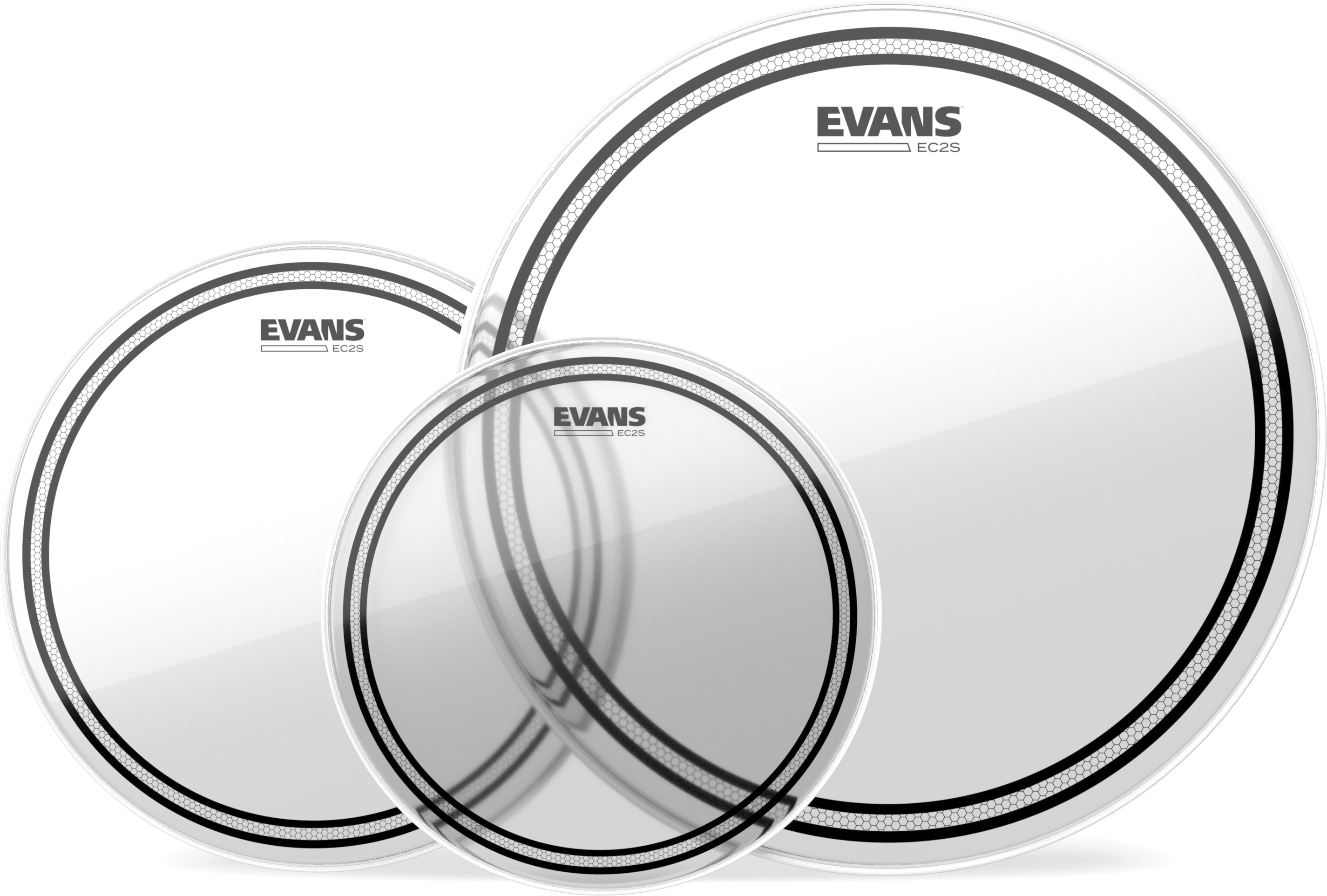 Evans Tpec2sclrs  Standard 12/13/16 Clear - Pack Peaux - Drumhead set - Main picture