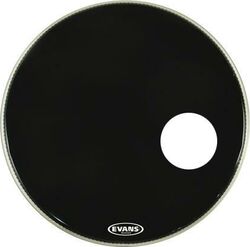 Bass drum drumhead Evans EQ3 Resonant Smooth Black BD20RB - 20 inches