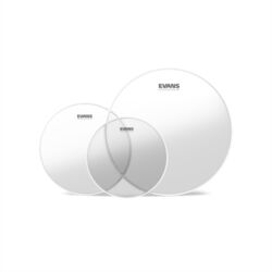 Pack de peaux Evans G2 transparentes pour toms