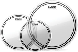 Drumhead set Evans TPEC2SCLRS  standard 12/13/16 Clear - Drumsticks set