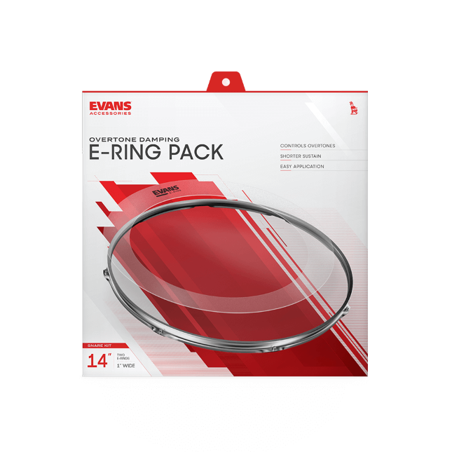 Evans E-ring Pack, Snare - Muffle ring control - Variation 2