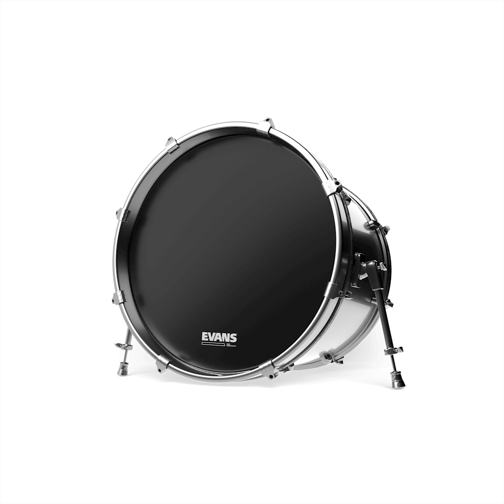 Evans Eq3 No Port Reso Black 16 - 16 Pouces - Bass drum drumhead - Variation 1