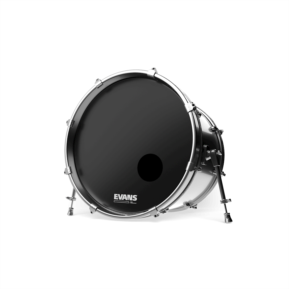 Evans Eq3 Resonant Smooth Black Bd22rb - 22 Pouces - Bass drum drumhead - Variation 1