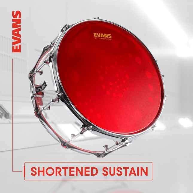 Evans Hydraulic Red Coated Snare Batter - 14 Pouces - Sanre drum head - Variation 1