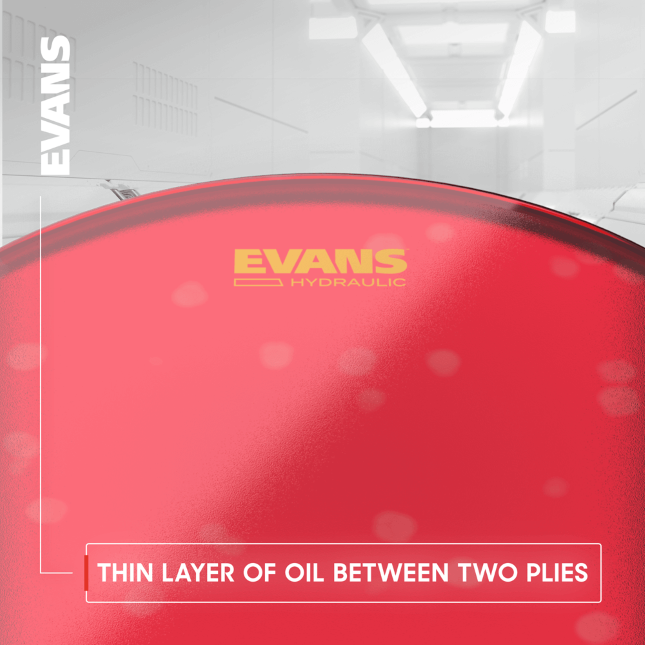 Evans Hydraulic Red Coated Snare Batter - 14 Pouces - Sanre drum head - Variation 2