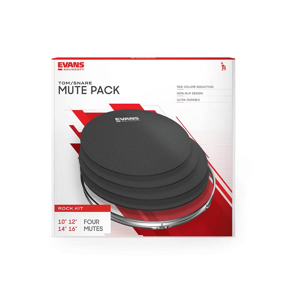 Evans Pack De Sourdines Soundoff Rock (10, 12, 14, 16) - Damper - Variation 1