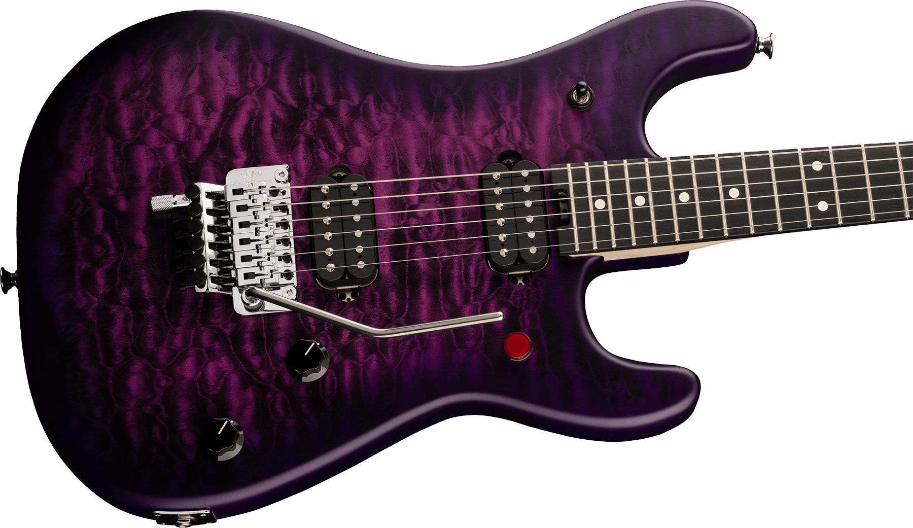 Evh 5150 Deluxe Qm Mex 2h Fr Eb - Purple Daze - Str shape electric guitar - Variation 2