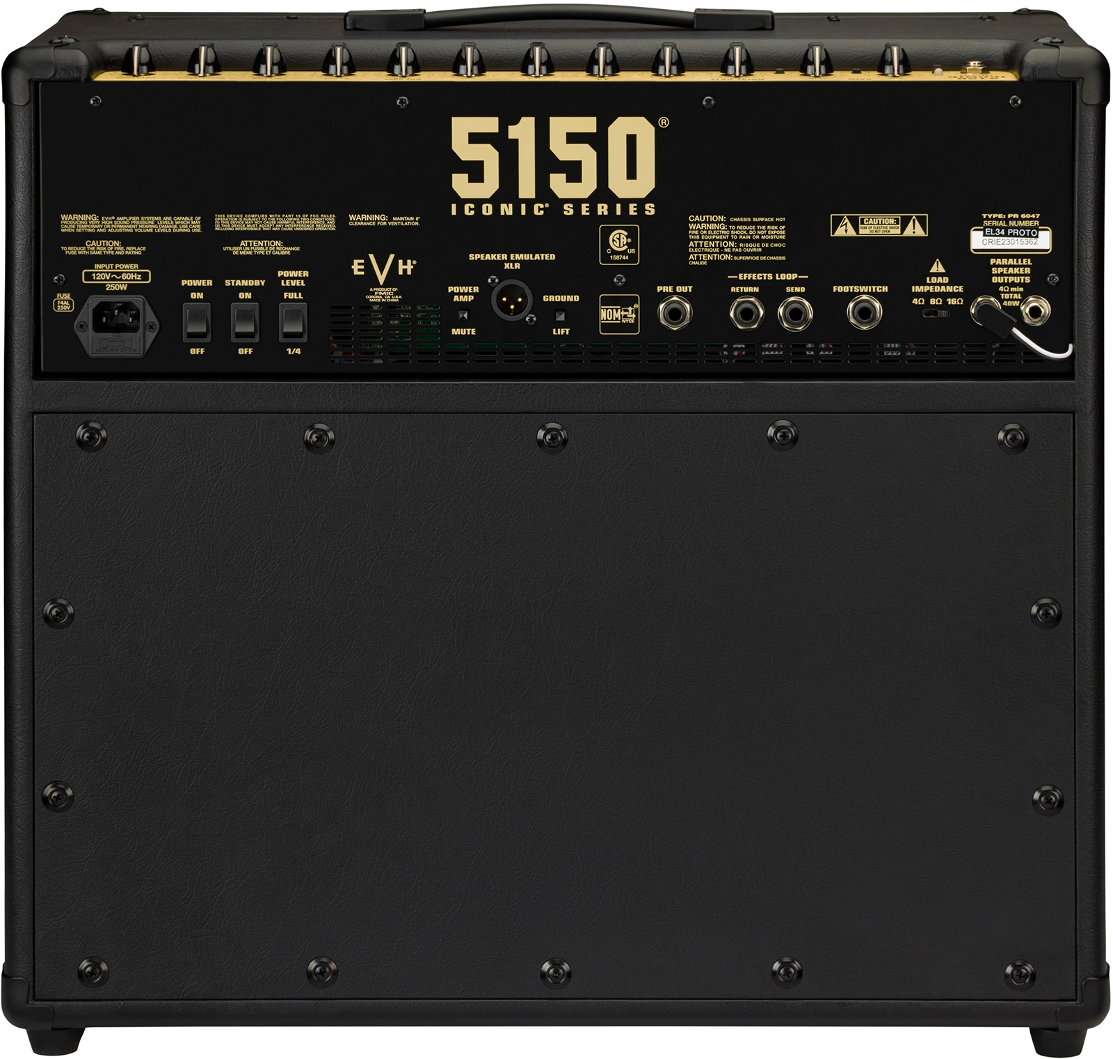 Evh 5150 Iconic El34 40w 1x12 Combo - Electric guitar combo amp - Variation 1