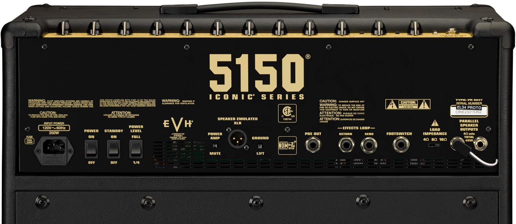 Evh 5150 Iconic El34 40w 1x12 Combo - Electric guitar combo amp - Variation 4